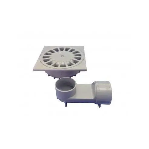 Hidrotecnoagua Sumidero PVC 15x15cm Ø50 Sifónico V/H 360° T-88VH TECNOAGUA 50882 para Trampas y Desagües