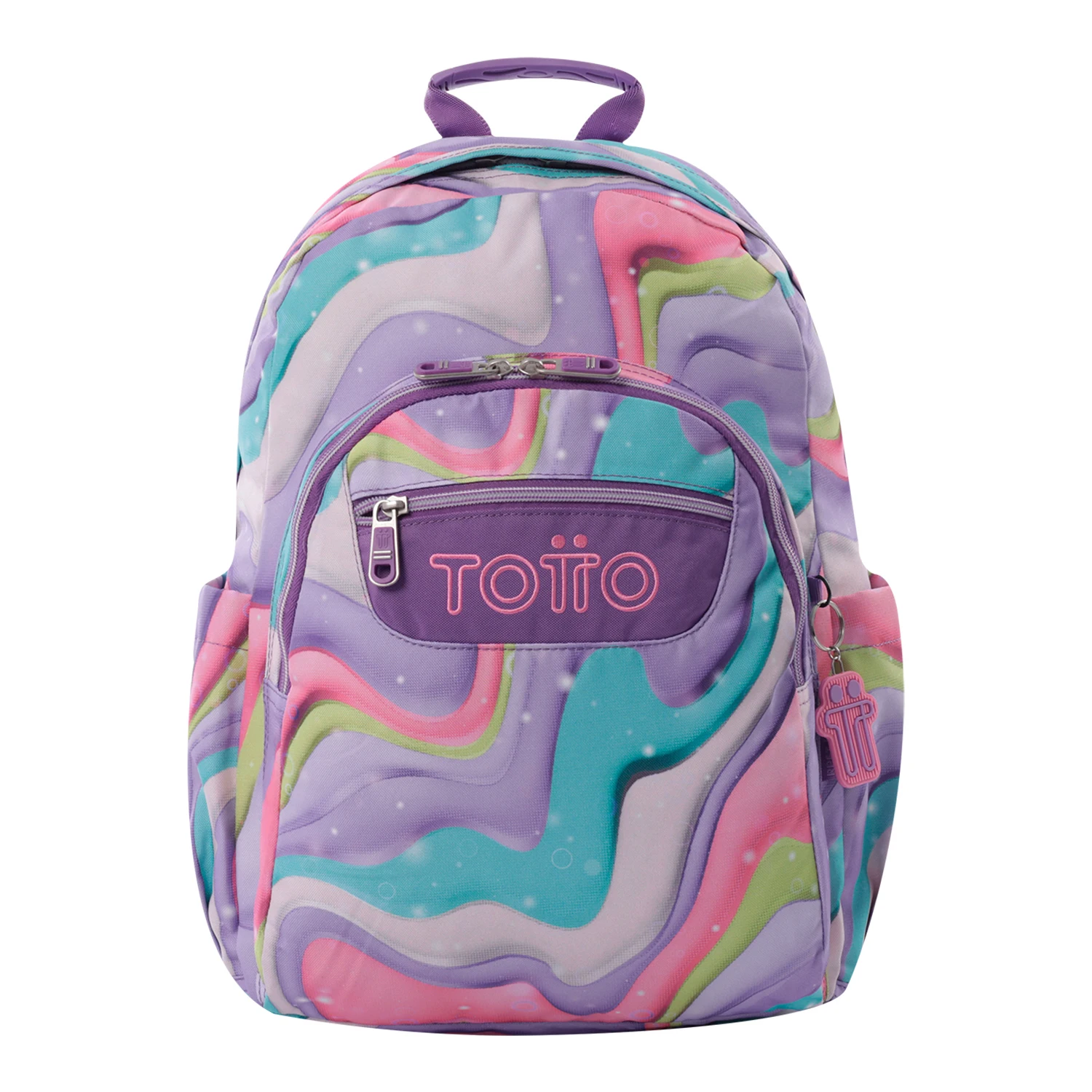 Totto Mochila escolar Acuareles Material: Poliéster 33 x44 x14 cm