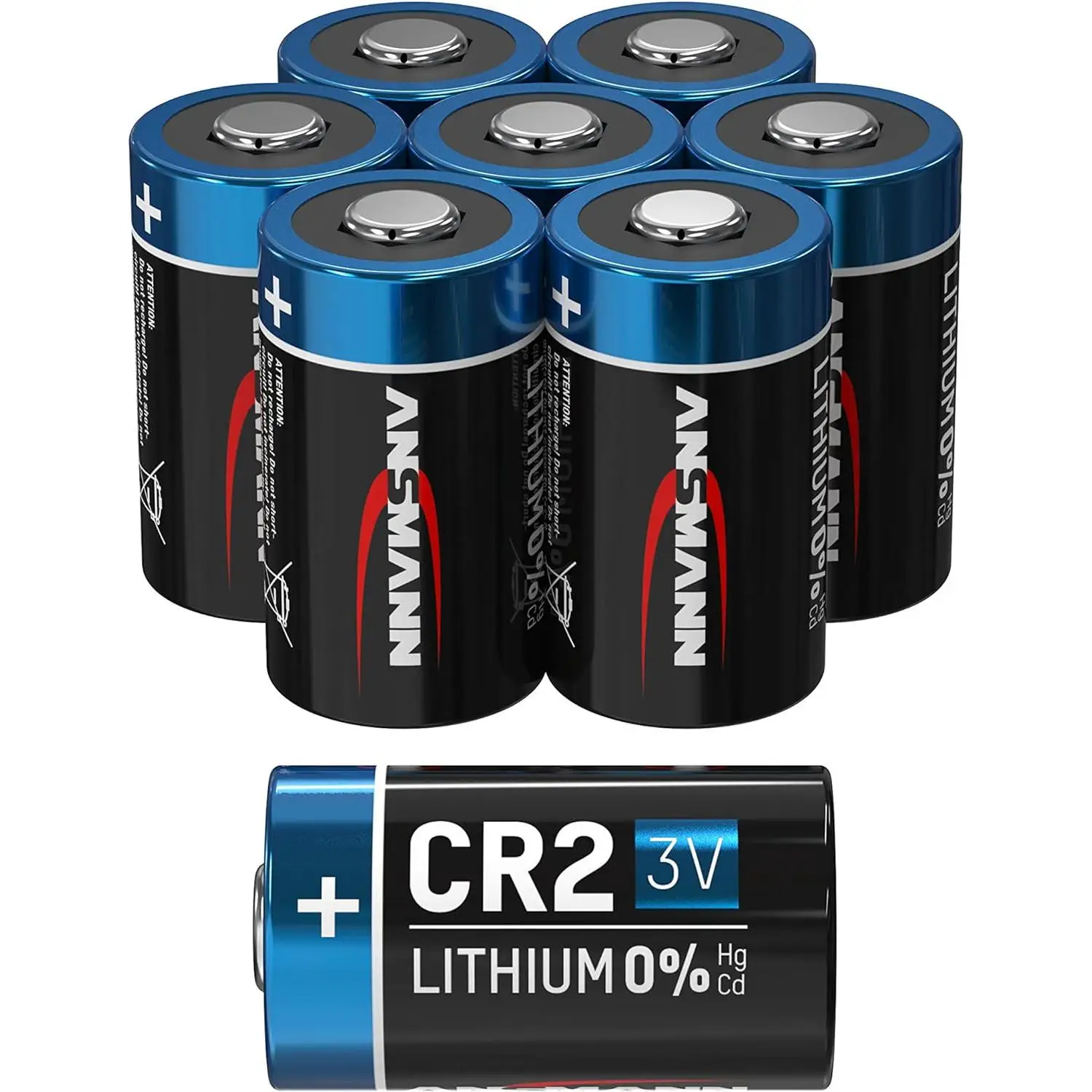 Ansmann 8X Ansmann Cr2 Lithium Battery 3V - 850 Mah High Performance Battery (8 Units)