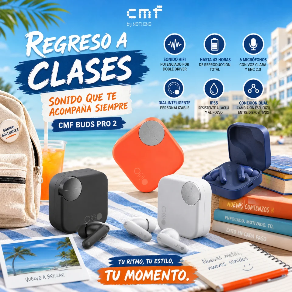 Auriculares – CMF Buds Pro 2 CMF by Nothing Auriculares inalámbricos, Integración de ChatGPT, IP55, Sonido HiFi, 50 dB Cancelación Activa de Ruido híbrida, 6 micrófonos HD, Hasta 11 horas de reproducción de música, Bluetooth 5.3 3