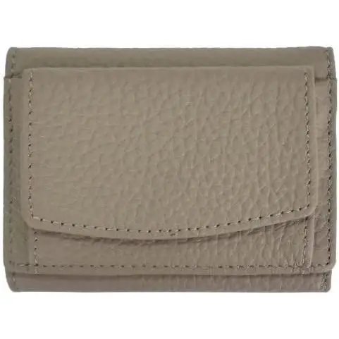 Cartera Mujer de Piel Auténtica con Bloqueo RFID, Monedero Pequeño de Cuero para Mujer con Múltiples Compartimentos, Mini Billetera Segura y Elegante con Portamonedas