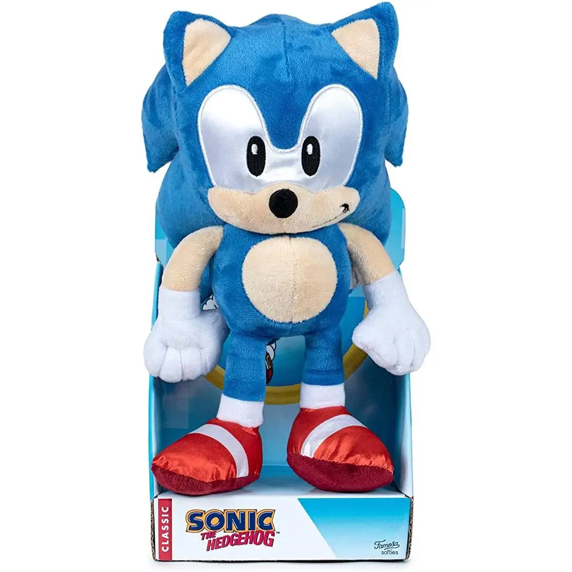 Famous Softies 30 centimeter soft soft soft fluffy blue hedgehog classic video game famous 760021143