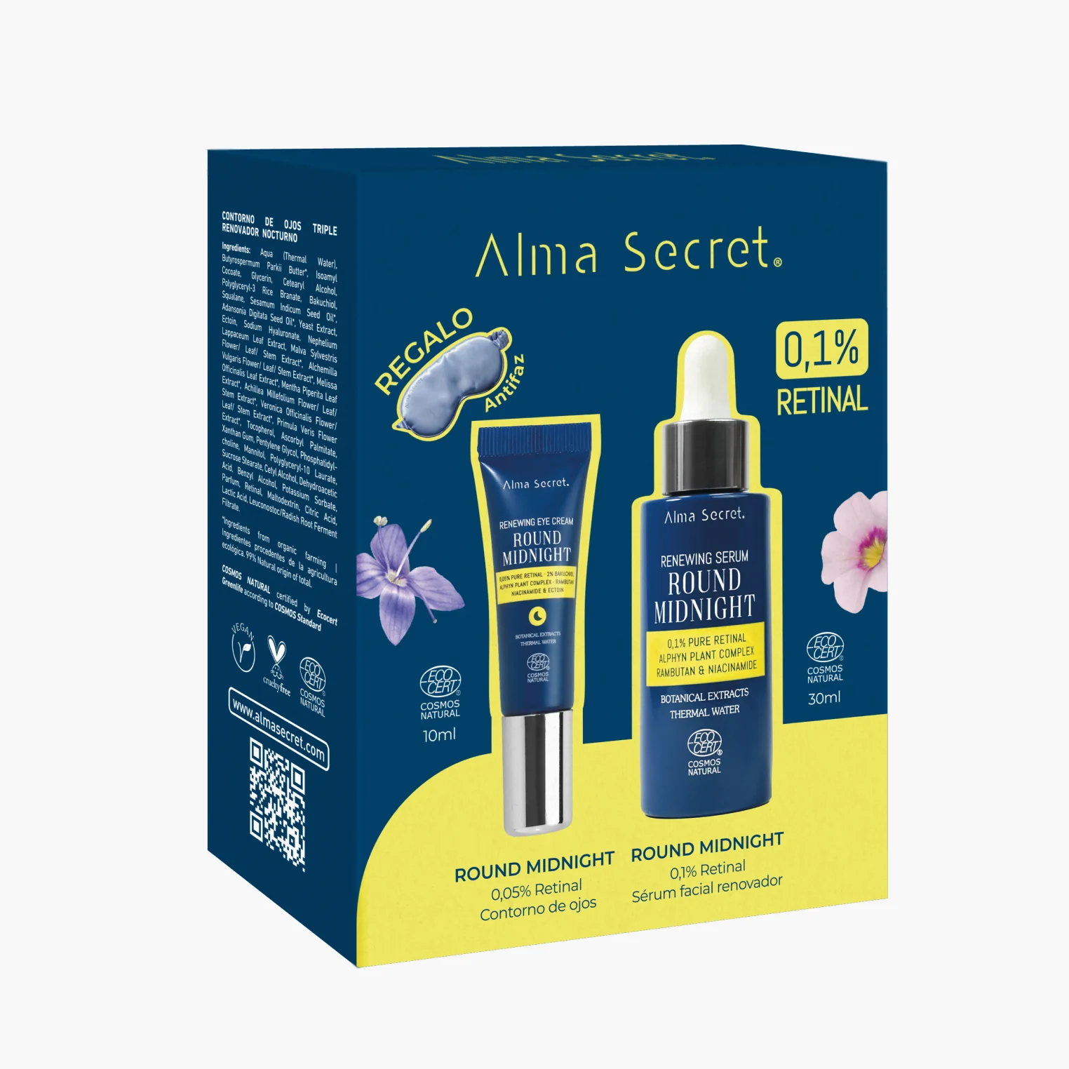 Alma Secret Pack Contorno de ojos Retinal 0.05% 10ml + Serum Retinal 0.1% 30ml