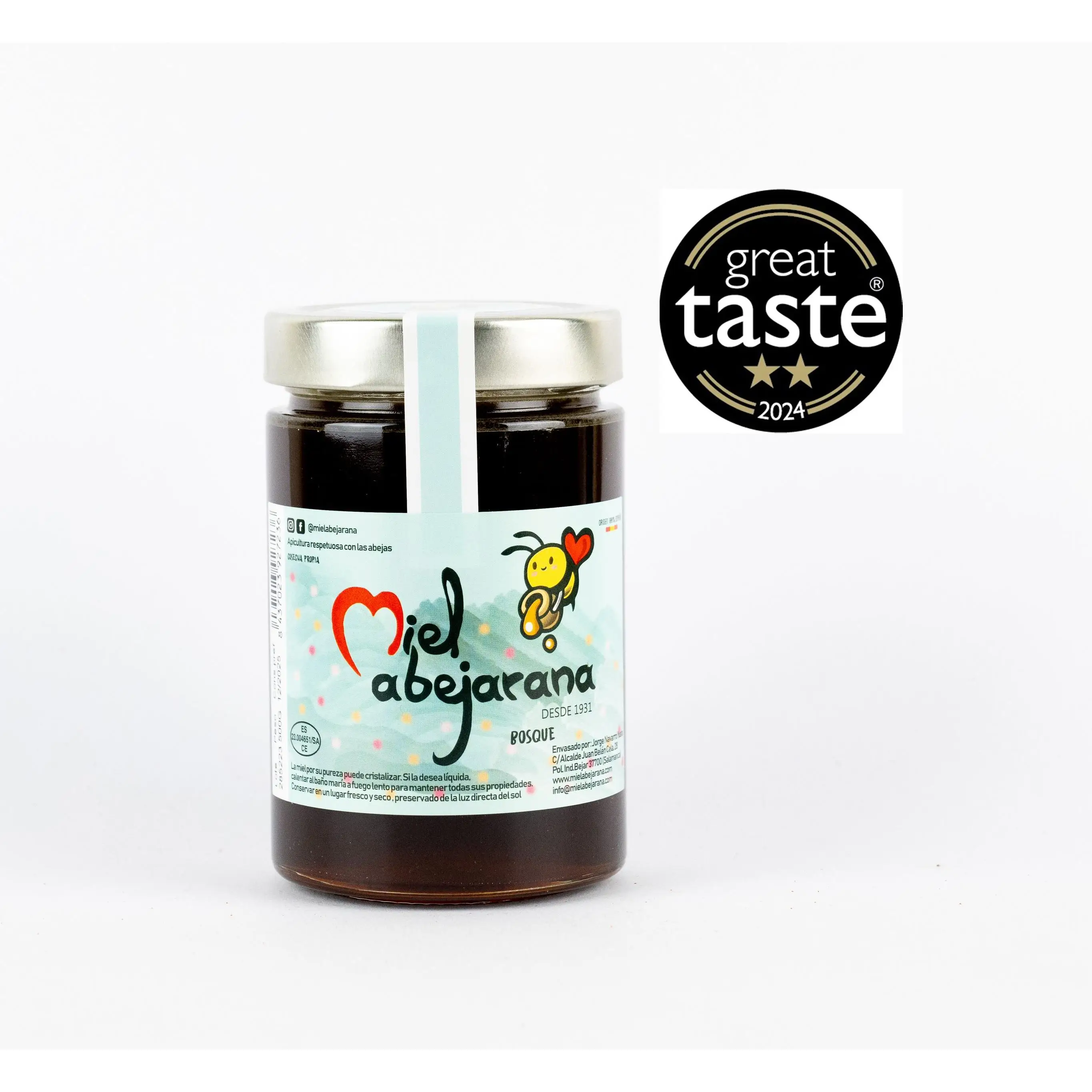 Miel Abejarana - Miel de Bosque 500G - Color Ámbar Oscuro