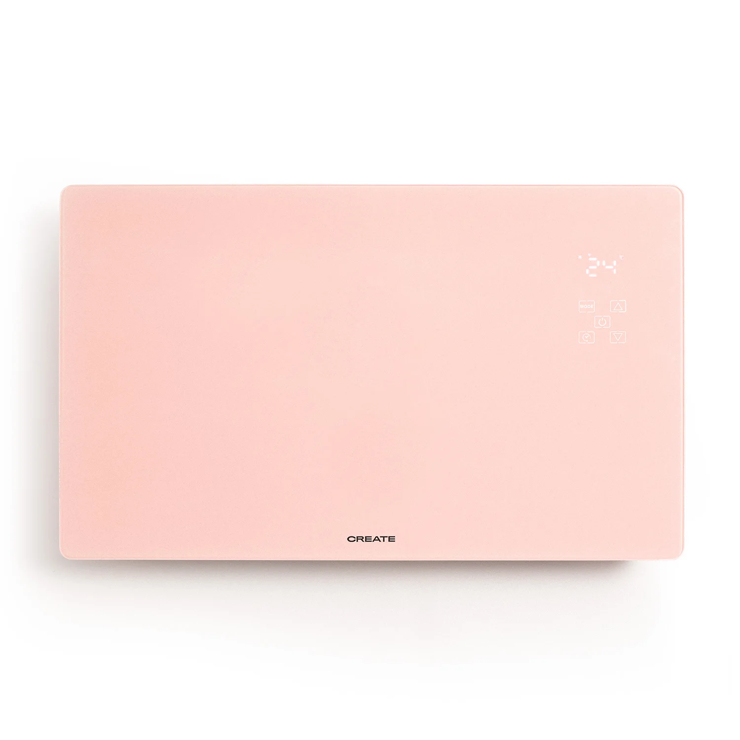 Create - electric glass heater with wifi, led touch screen - warm crystal 2000w