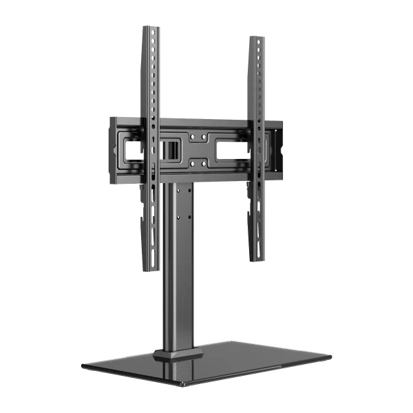 Unykach soporte de mesa para tv de 23”-60” - base de vidrio templado - peso max 40kg - vesa 400x400mm - color negro