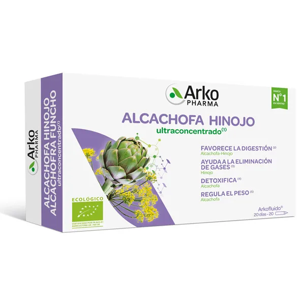 Arkofluido Arkopharma artichoke ultra-concentrated fennel 20 ampoules