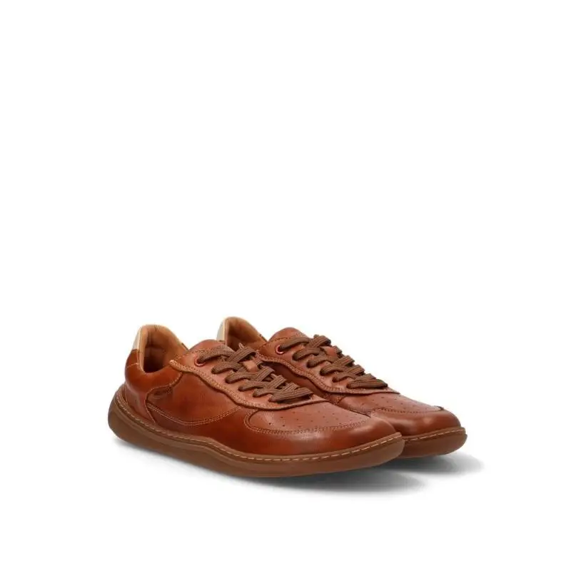 Zapatillas Respetuoso/barefoot Pikolinos - Hombre - Suela Plana - Modelo U9f-6363c1 - Color Cuero