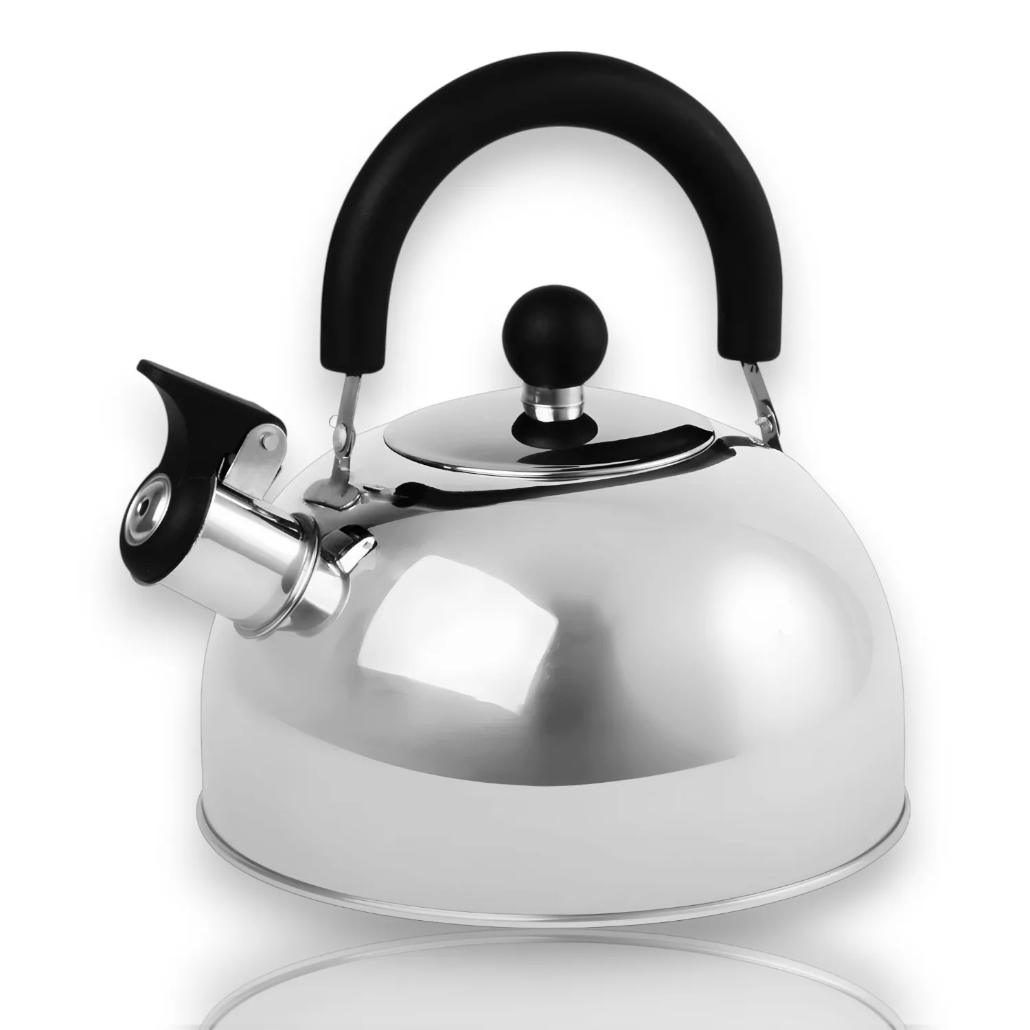 Teapot with capacity of 3 liters-made of stainless steel-kettle Ideal for home-Kitchen & Go.