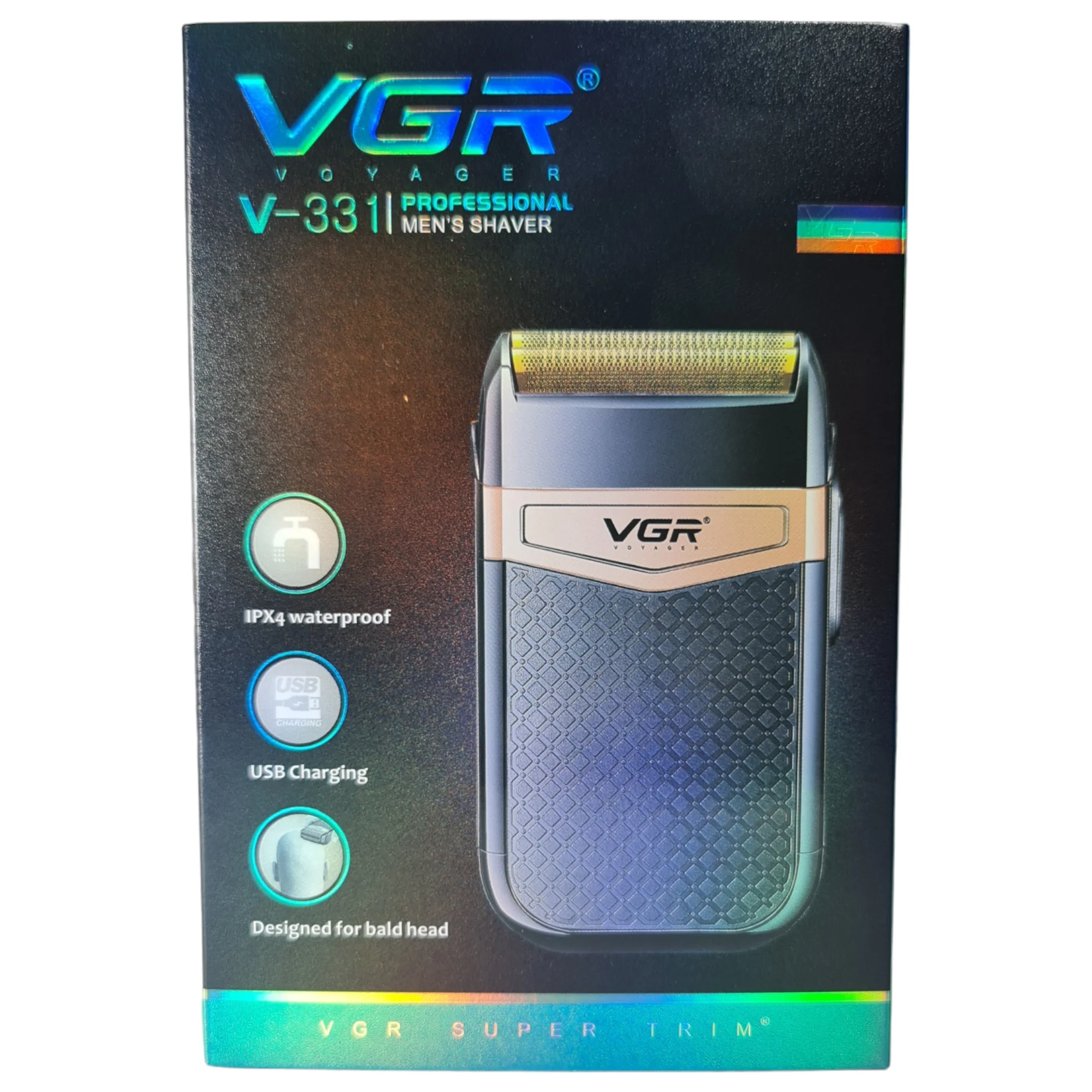 PROUTHS Máquina de Afeitar de Doble Cabeza Recargable para Hombres – Kit de Aseo con Recortador para