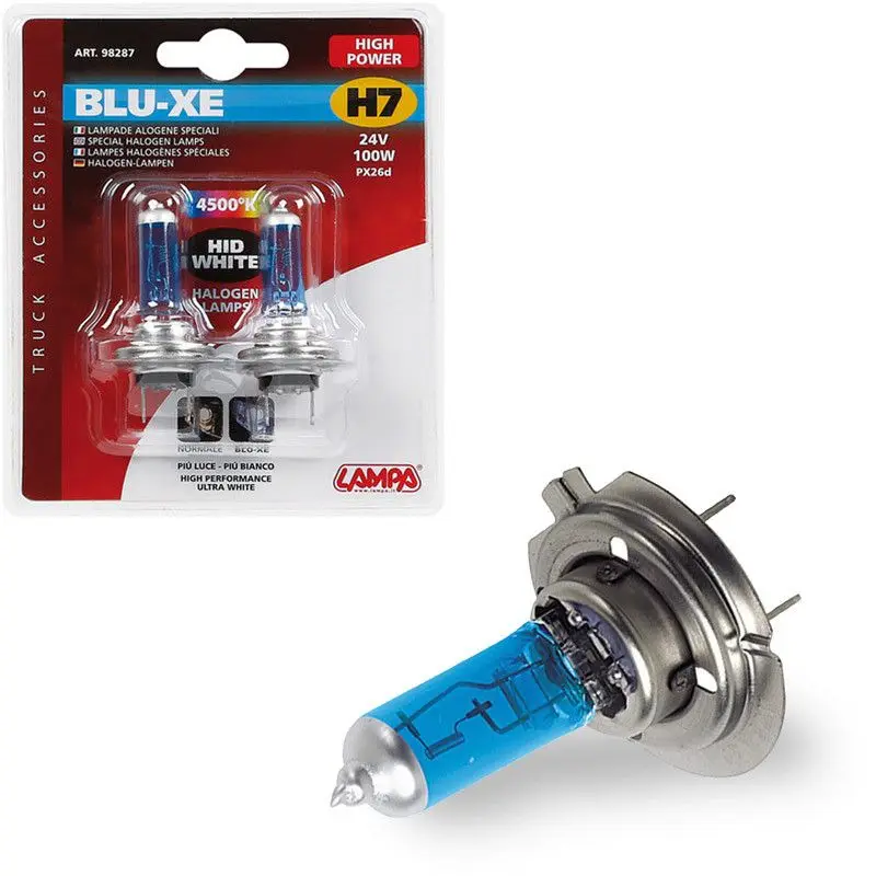 Blister 2 Lámparas H7 -Xe 24V 100W Px26d Para Mejorar Tu Visibilidad En Carretera LAM98287