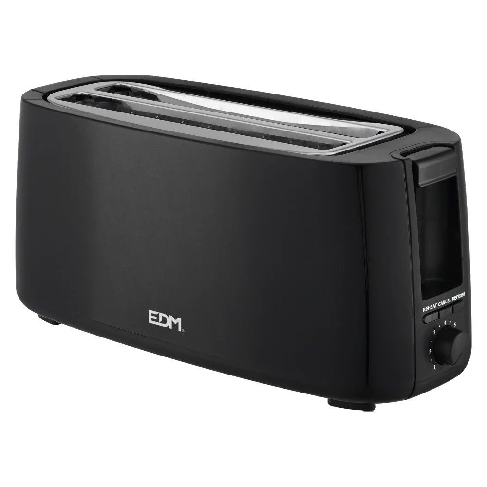 Tostadora doble ranura larga black design edm