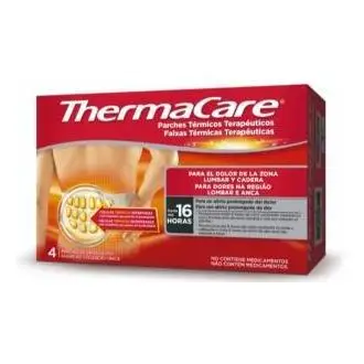 Thermacare Pareches Térmicos Terapeuticos Lumbar Cadera, 4 Unidades