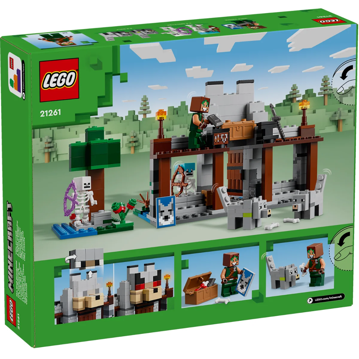 Lego minecraft - the fortry wolf, 21261, store with official license