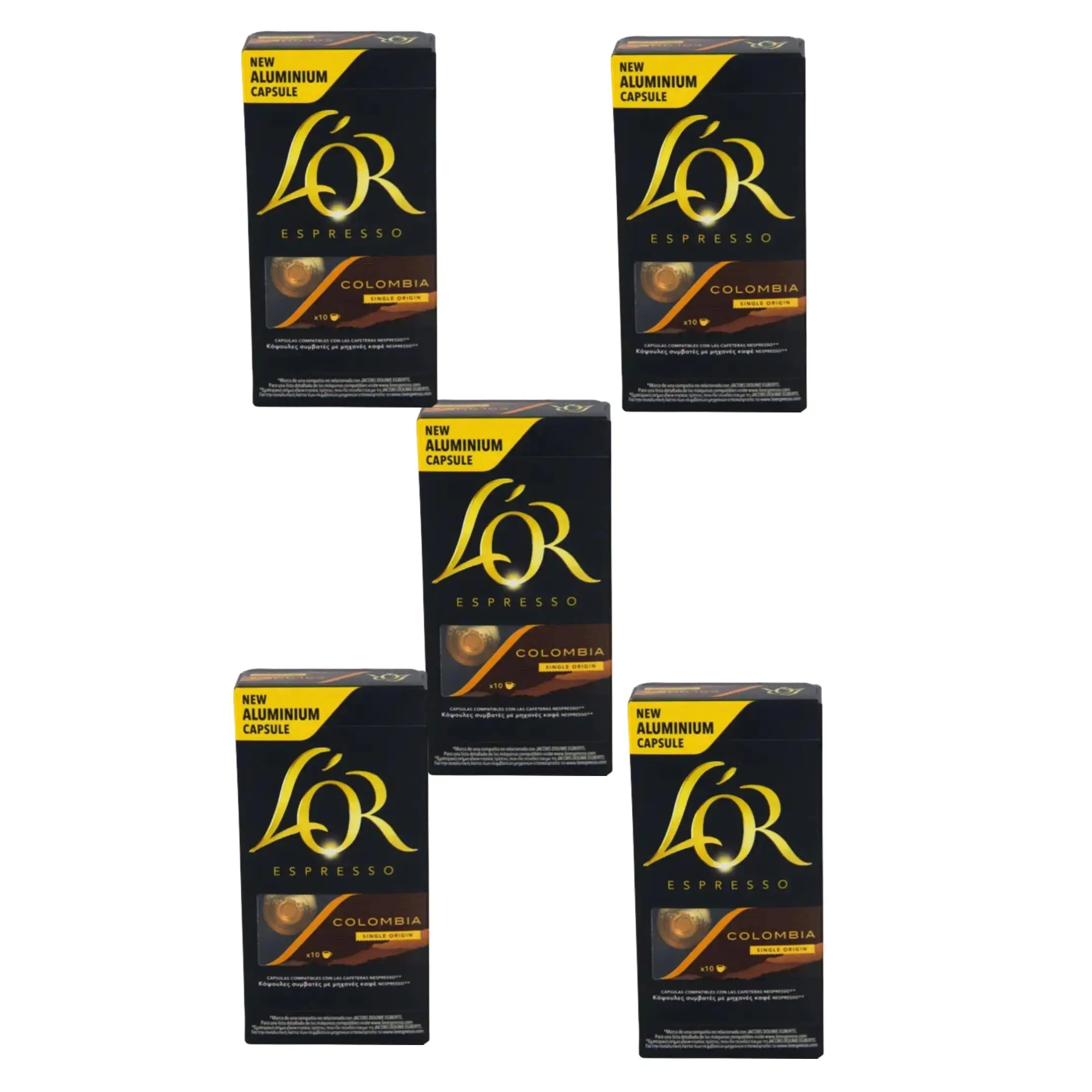Lor Cafe Colombia Lor Capsules 10 U. L'Or Espresso Coffee Capsules Colombia 50Capsula