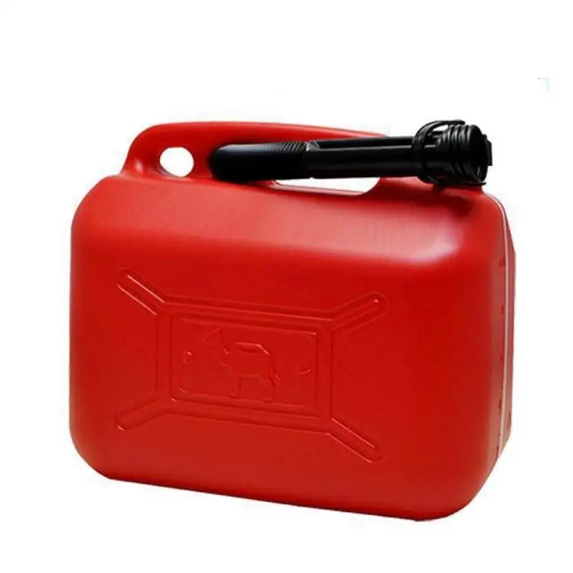 Bidón Garrafa Plástico Gasolina Diesel 5L 10L 20L Homologado, con Franja de Medición de Fácil Lectura, Incluye Embudo, Tanques de Combustible de Plástico para Motocicleta, Coches, Camiones, Contenedor