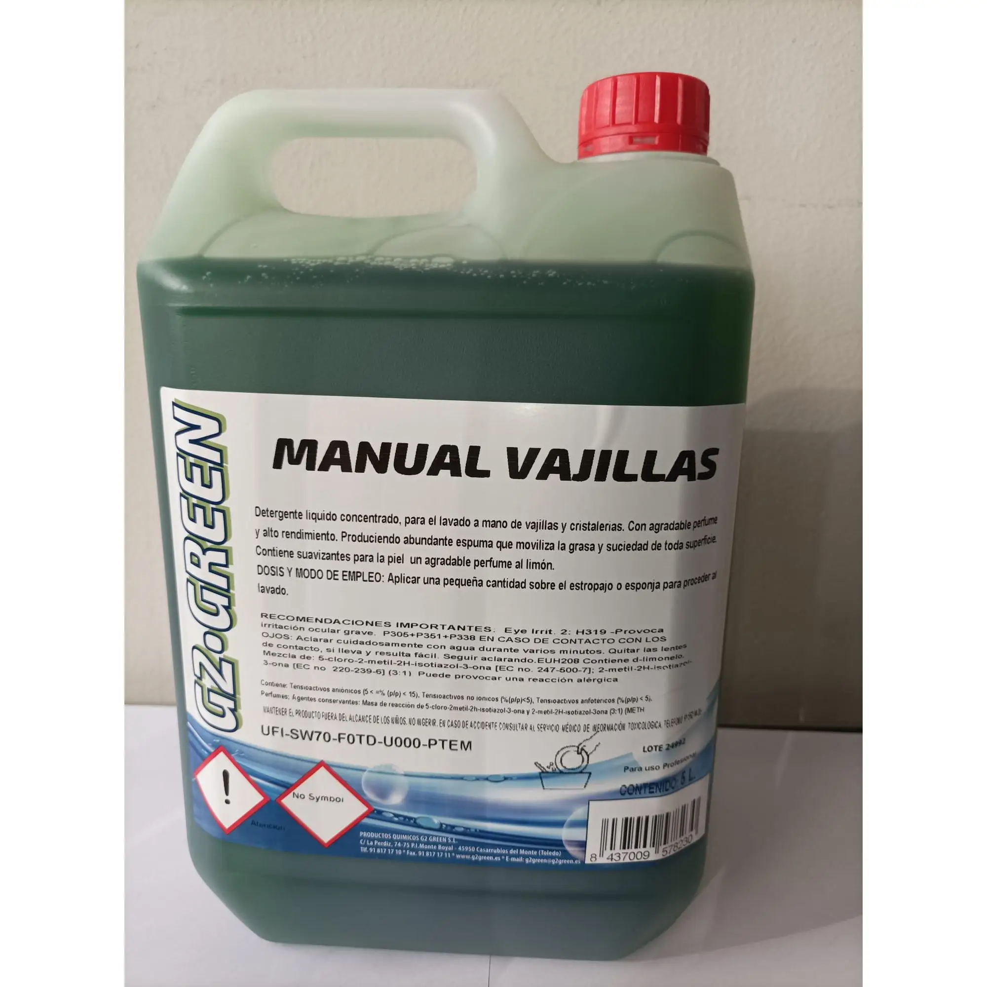 Lavavajillas manual en formato de 5 litros fácil de usar y práctico.