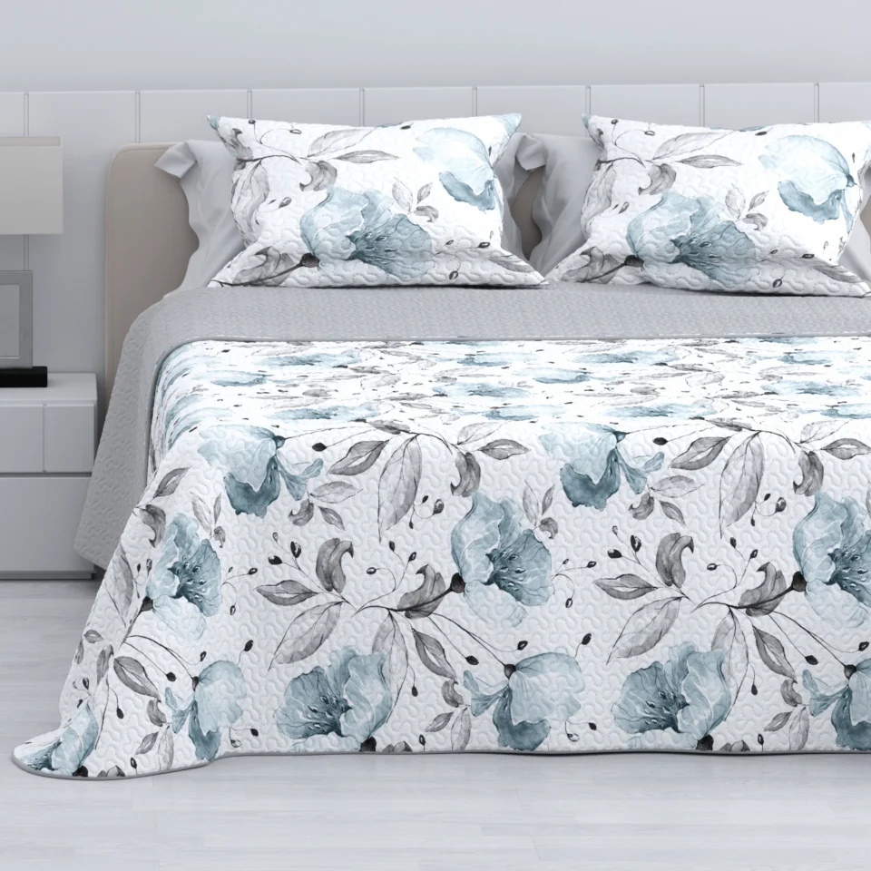 Colcha Bouti Modelo Maro HMS, Para Primavera Verano Reversible Para Cama de 90, 105, 135, 150 y 180