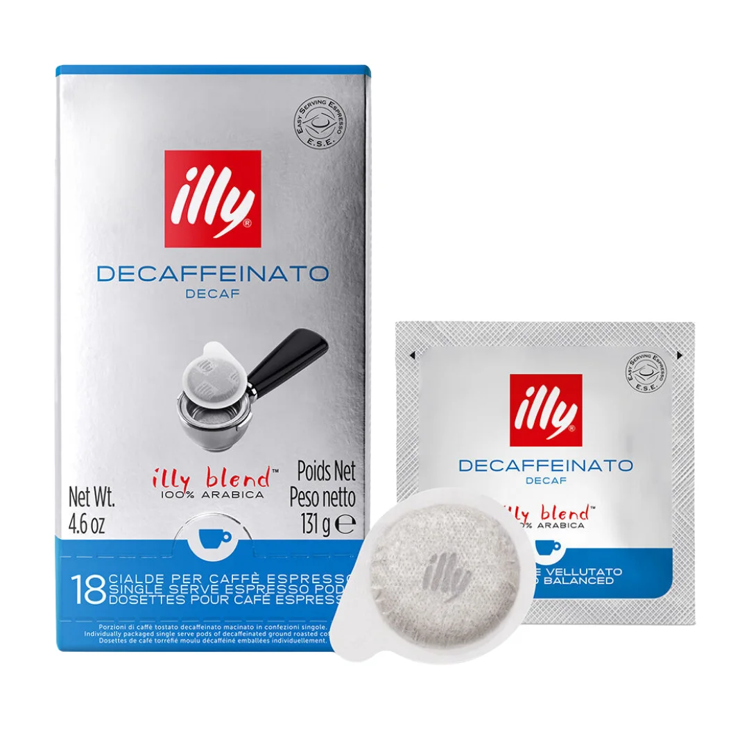 Illy cafe pack 6 single-dose e.s.e decaffeinated - 18 units - qumir