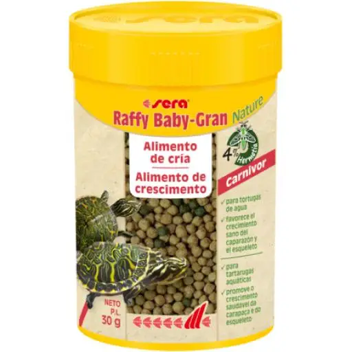 Sera Alimento per Tartarughe Neonate Raffy Baby-Gran Nature (Rettile, Alimenti) - 30 GR30