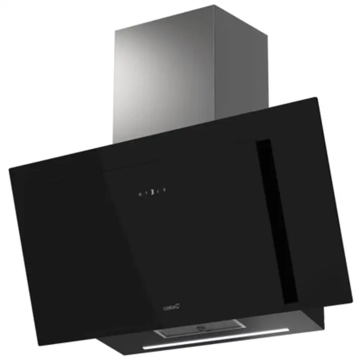 Cata Campana Chimenea Thalassa Pro 900Gbk Ancho 90 Cm Cristal