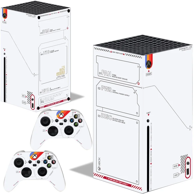 APCym Vinilo Adhesivo Skin para Consola XBOX SERIES X + PARA 2 MANDOS STARF Diseño Exclusivo APCym