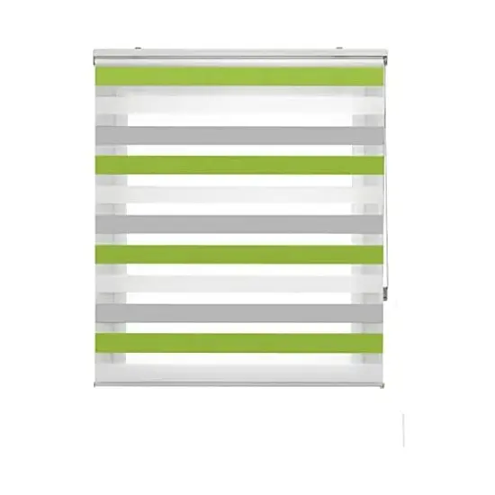 DECORBLIND  Estor Enrollable Noche y Día - Estor Instalación a Pared o Techo - Estor Premotando Fácil Instalación - Estor Noche y Día Regulación de altura y entrada de Luz - Estor Enrollable