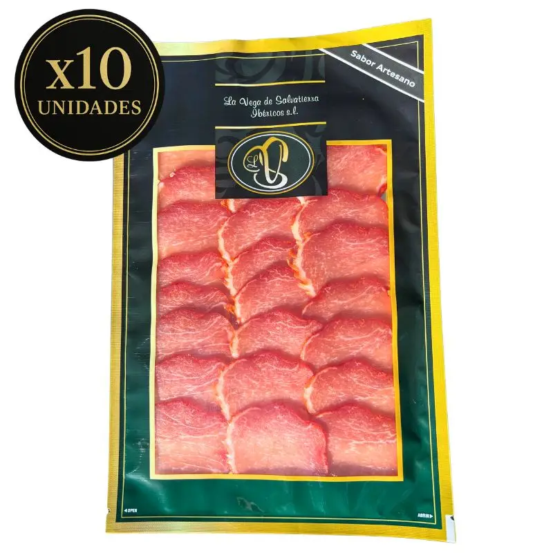 Lomo Ibérico cebo | 10 Sobres de 100g | La Vega de Salvatierra