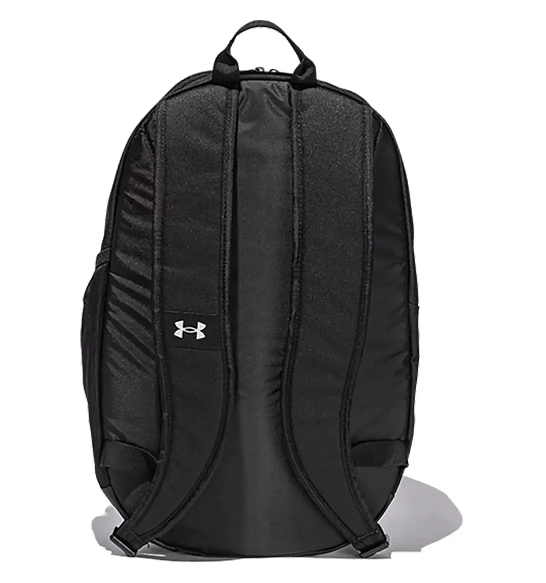 Under Armour Men's Backpack 1364180-002, waterproof bag with UA Storm technology, padded laptop sleeve for 15" MacBook Pro, ergonomic straps, and multiple pockets including a side water bottle holder, ideal for gym and outdoor use.