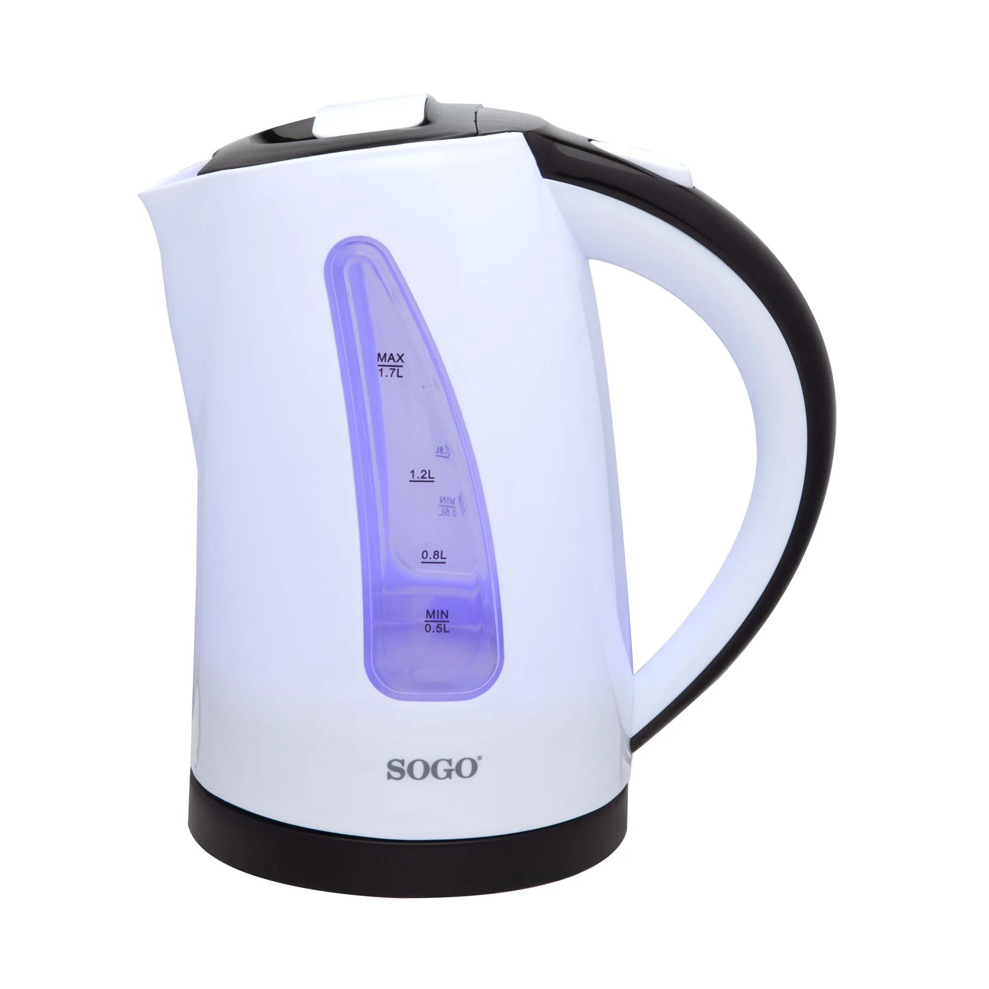 Sogo Hervidor De Agua Inalámbrico - 1,7 L - 1850-2200 W