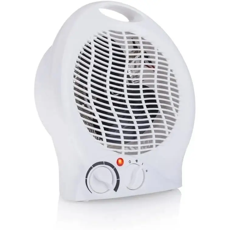 Calefactor Eléctrico 2000W, Calentador de Baño, Cocina y Habitación, Ideal para Superficies de hasta 20-25m², 3 Velocidades y Termostato Ajustable