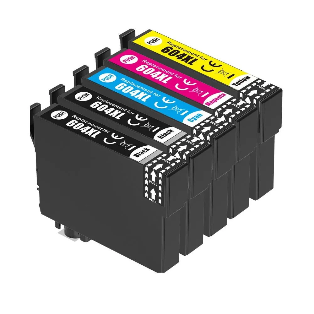 5x Cartuchos de tinta compatibles Epson 604XL 604 XL para Epson XP2200, XP2205, XP3200, XP3205, XP4200, XP4205, WF2910, WF2930, WF2935, WF2950