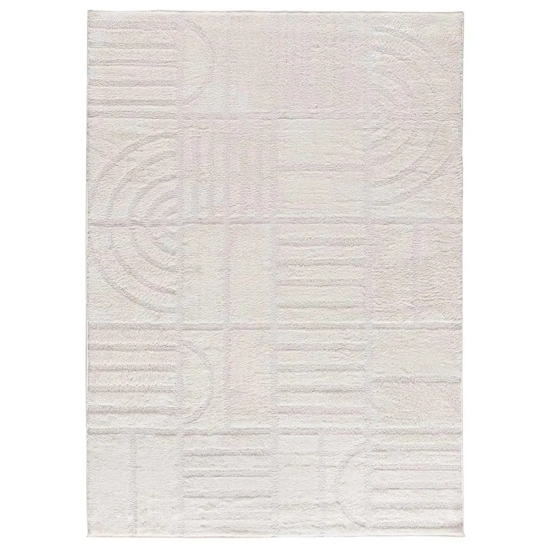 Atticgo Blanco Alfombra De Interior Estilo Escandinavas En - Blanche 8630 | 80X150, 120X170, 140X200, 160X230 Cm