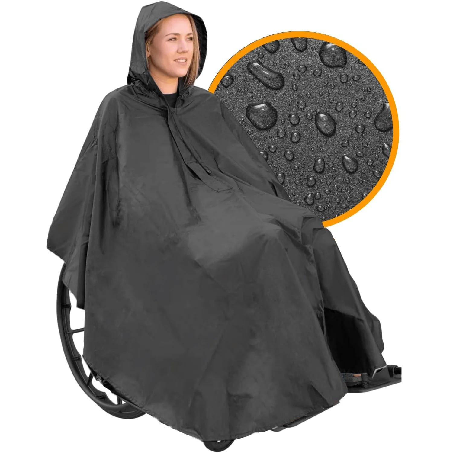 Chubasquero Impermeable con Cremallera para Silla de Ruedas Ortoprime