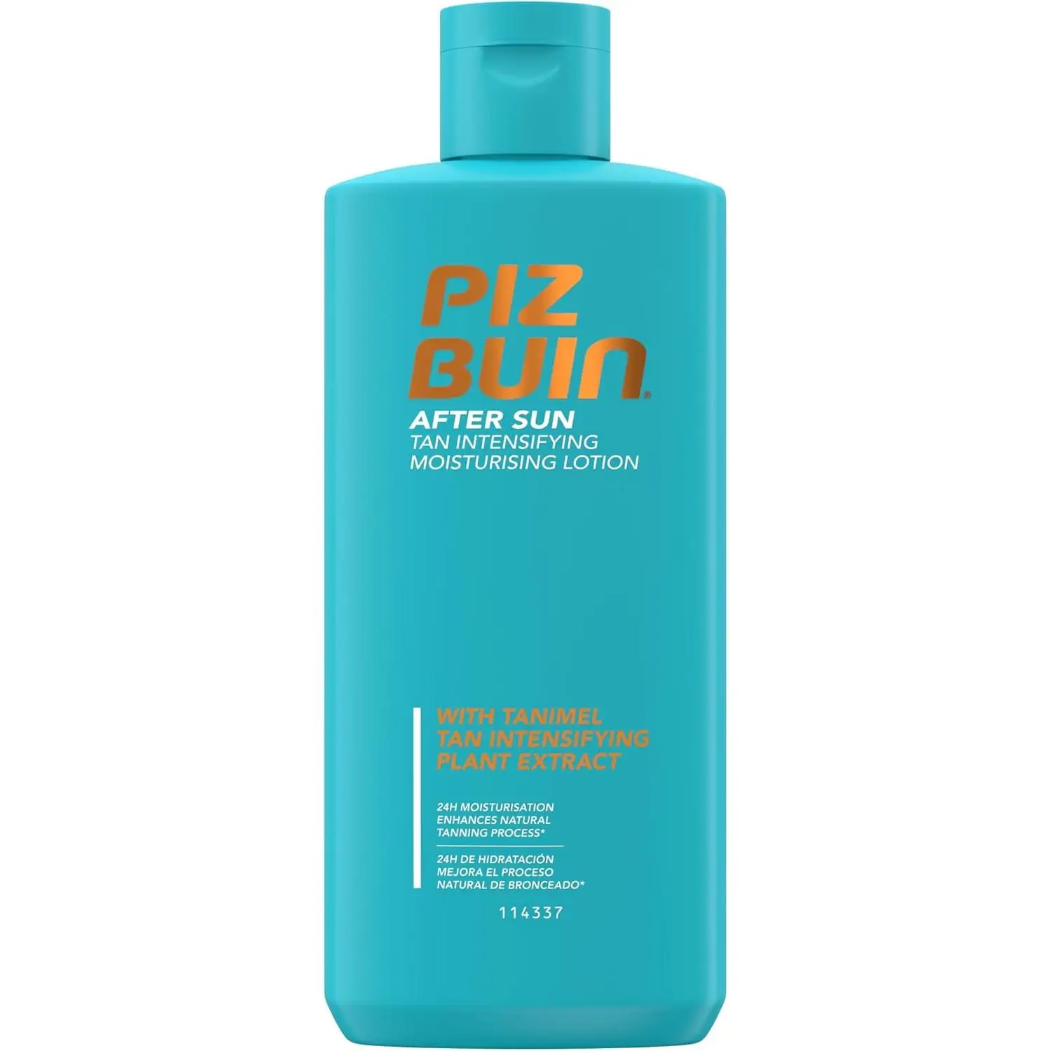 Piz Buin Protección Solar, After Sun Loción Hidratante, Intensificadora del Bronceado, 200 ml