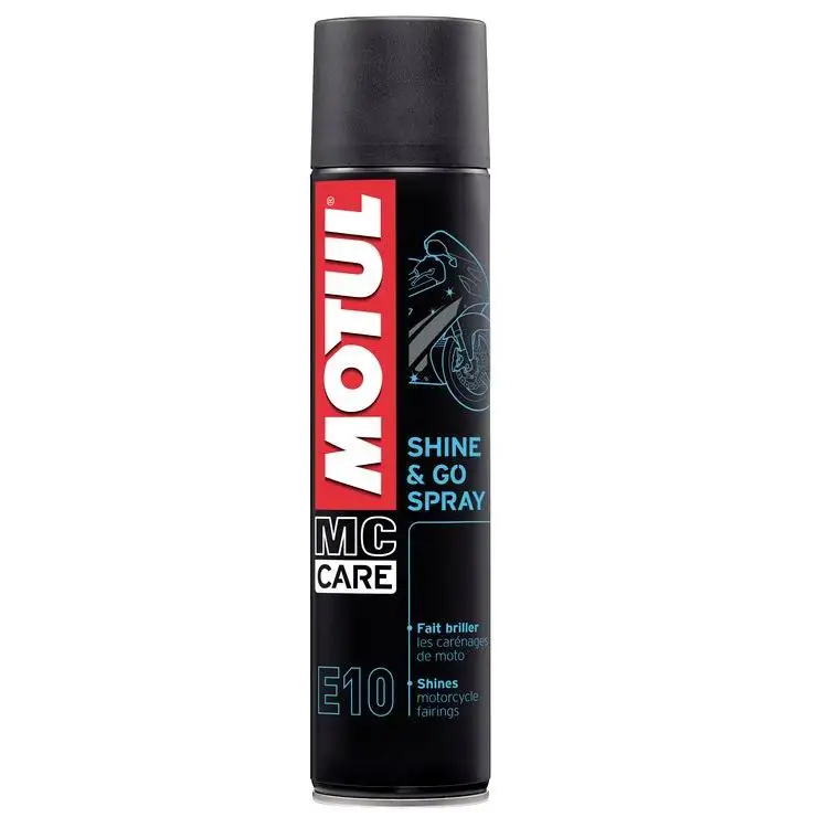 Motul E10 Shine & Go Spray lucidante in plastica 400ml Ce U