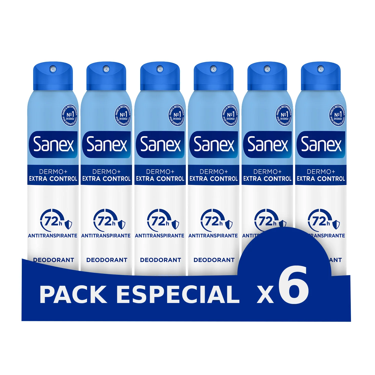 Sanex dermo+ extra control deodorant spray 72-hour antiperspirant 200ml