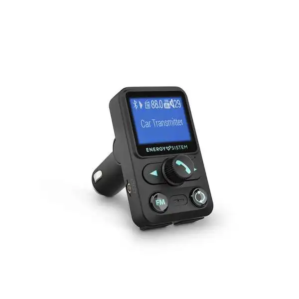 Energy sistem transmisor de coche fm xtra - lcd 1 -4” - bluetooth - microsd - usb mp3 - asistente de voz - color negro