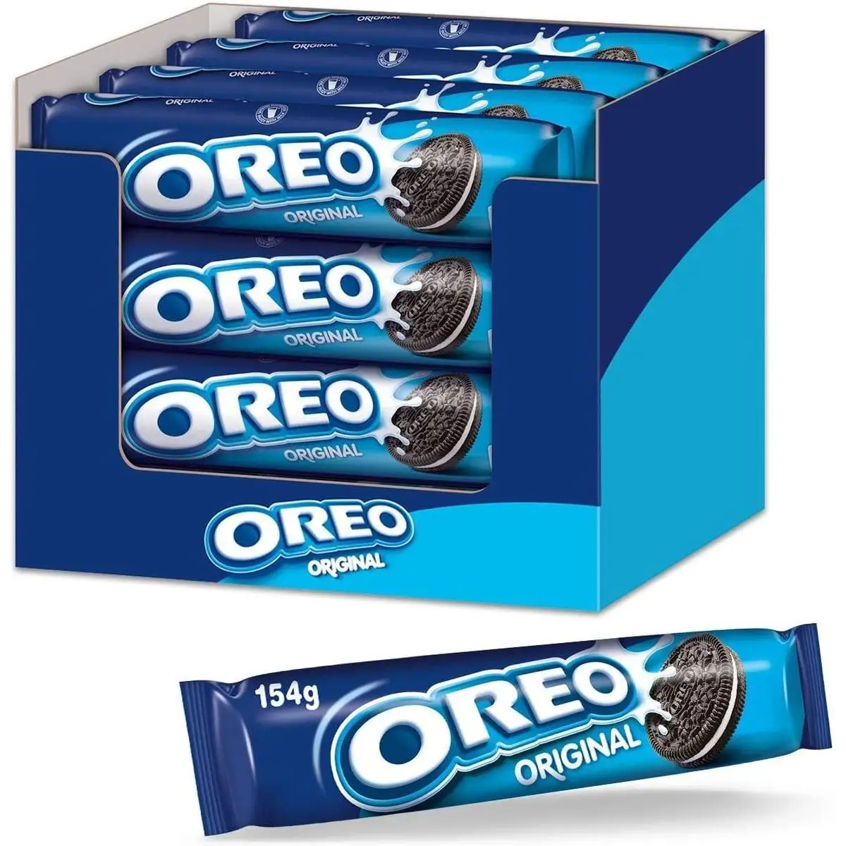 Galletas OREO Rodillo en caja de 16 ud de 154 gr -