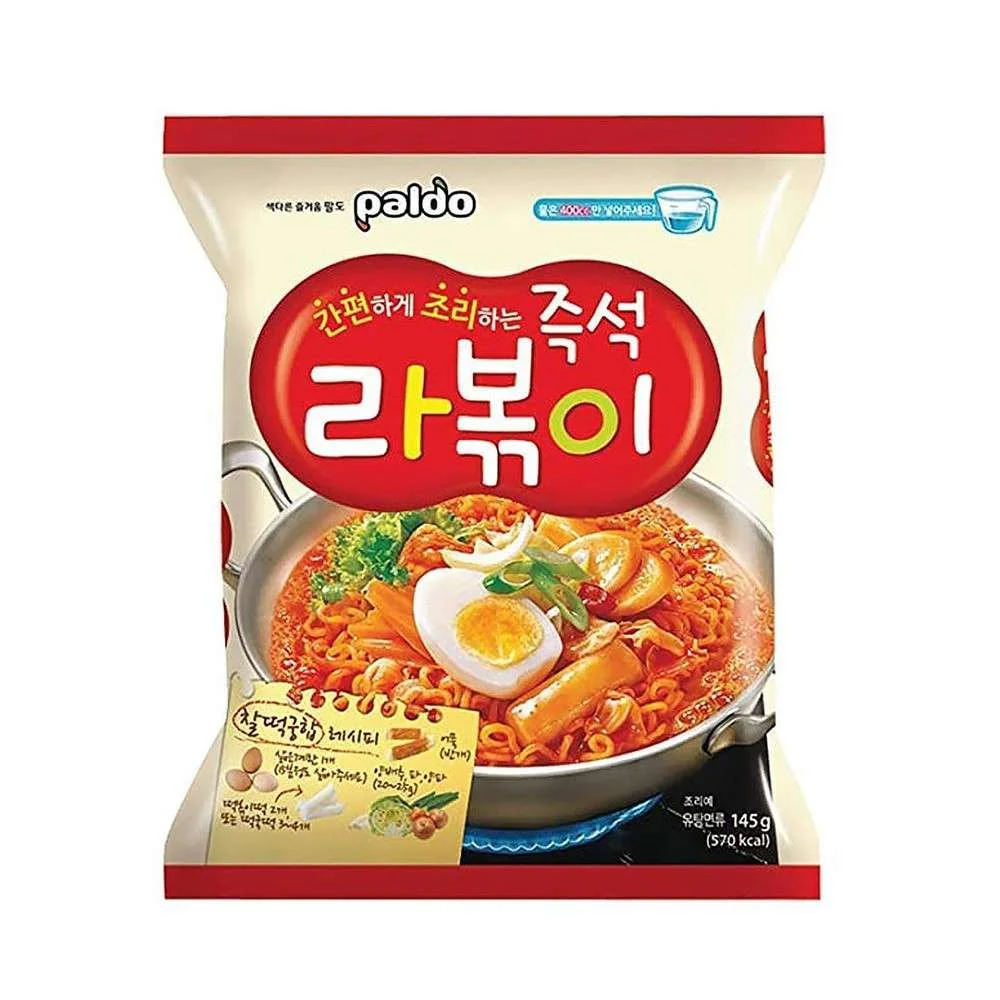 Paldo korean ramen 120g (pack of 5) – spicy and tasty korean instant noodles |   Hot soup, elastic texture and authentic flavor