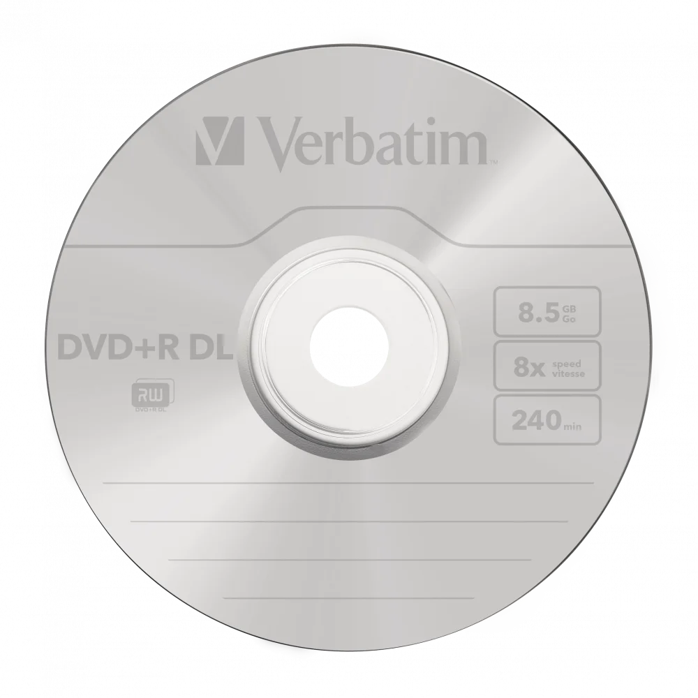 Verbatim 43666-10 PCs Double Layer Tarrina DVD + R Virgin
