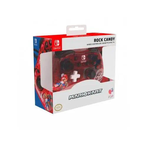 Rock Candy Wired Controller Mario Kart Licenciado para Nintendo Switch