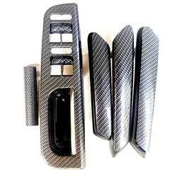 Carbon fiber pattern door handle Window switch frame For VW Passat B5 98-05 3B186717E 3B4867179B 3B0867180A 3B4867180B 3B4867372