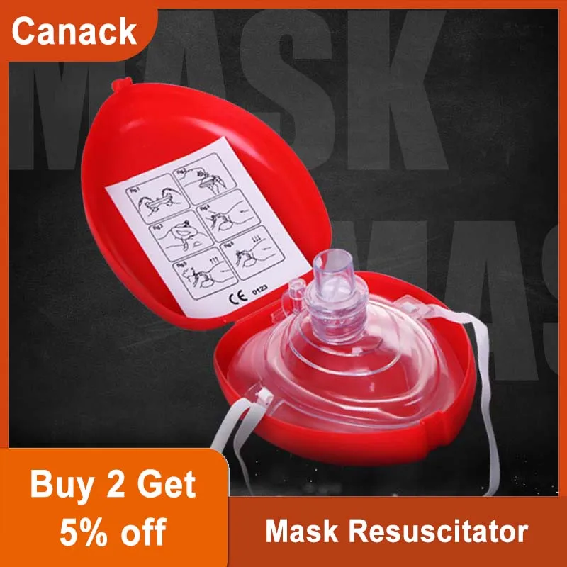 CPR Mask Resuscitator Rescue Emergency First Aid Masks CPR Breathing Mask Mouth Breath One-way Valve Tools