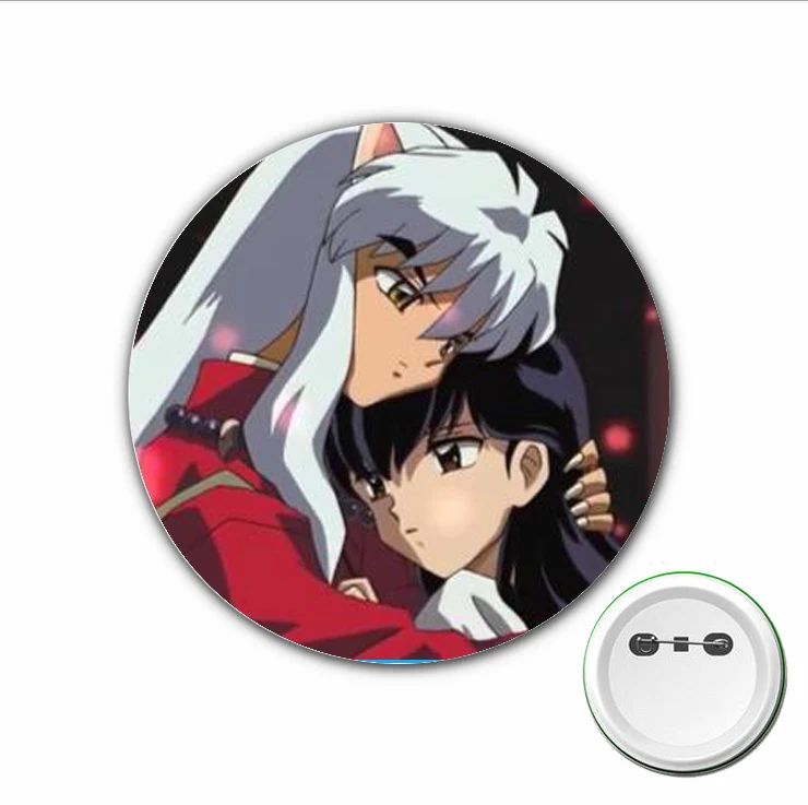 3pcs anime Inuyasha Cosplay Badge Cartoon Pins spilla per vestiti accessori zaini borse Badge con bottoni