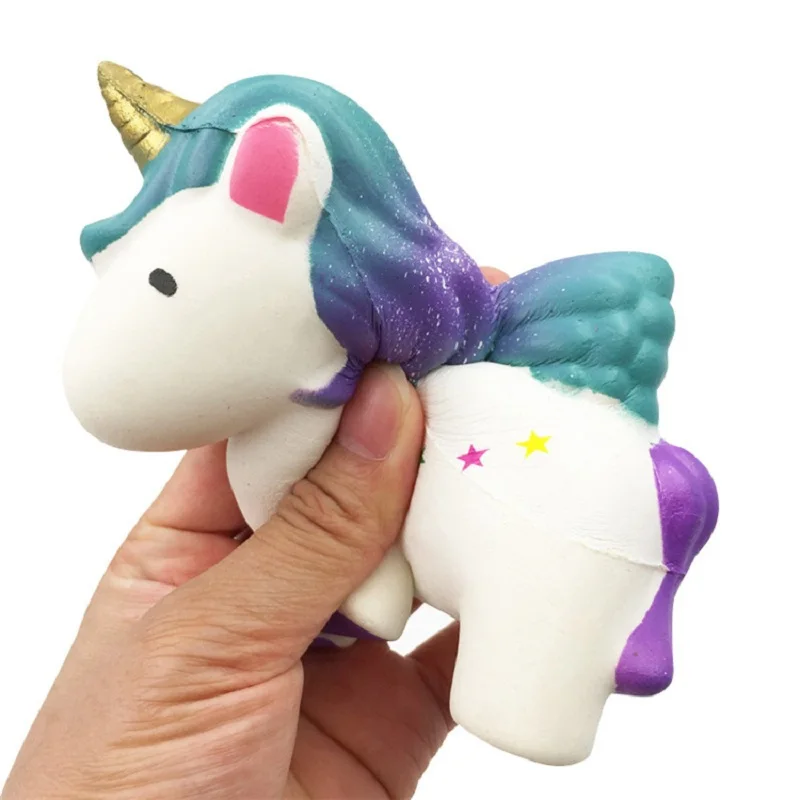 Juguetes blandos Jumbo para niños, juguete antiestrés de aumento lento, unicornio, alivio del estrés, regalo divertido para niños
