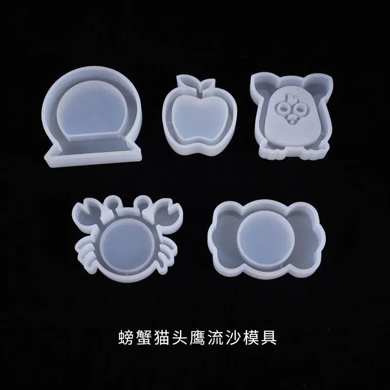 Owl Sugar Shaped DIY Shake Molds Dried Flower Resin Decorative Craft DIY Owl Quicksandbox Mold Epoxy Resin Molds for Jewelry