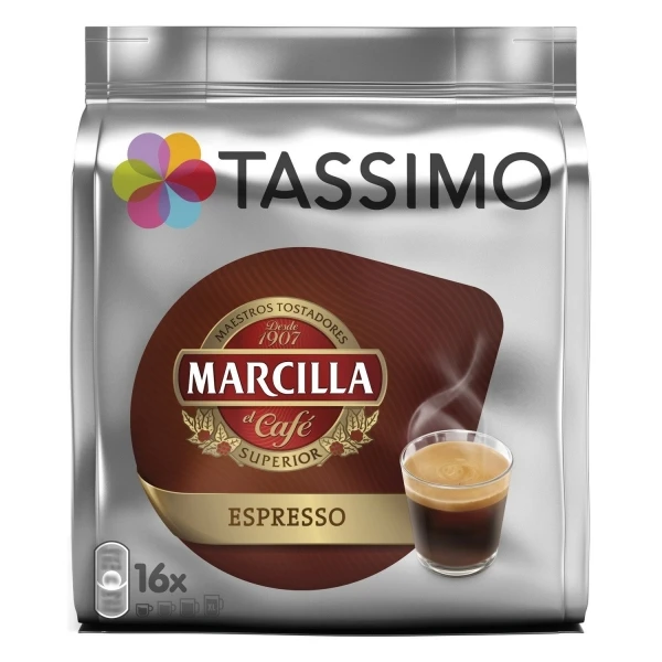 Капсулы Tassimo Marcilla-Espresso-80 bebidas-коробка 5 пачек х 16 напитки