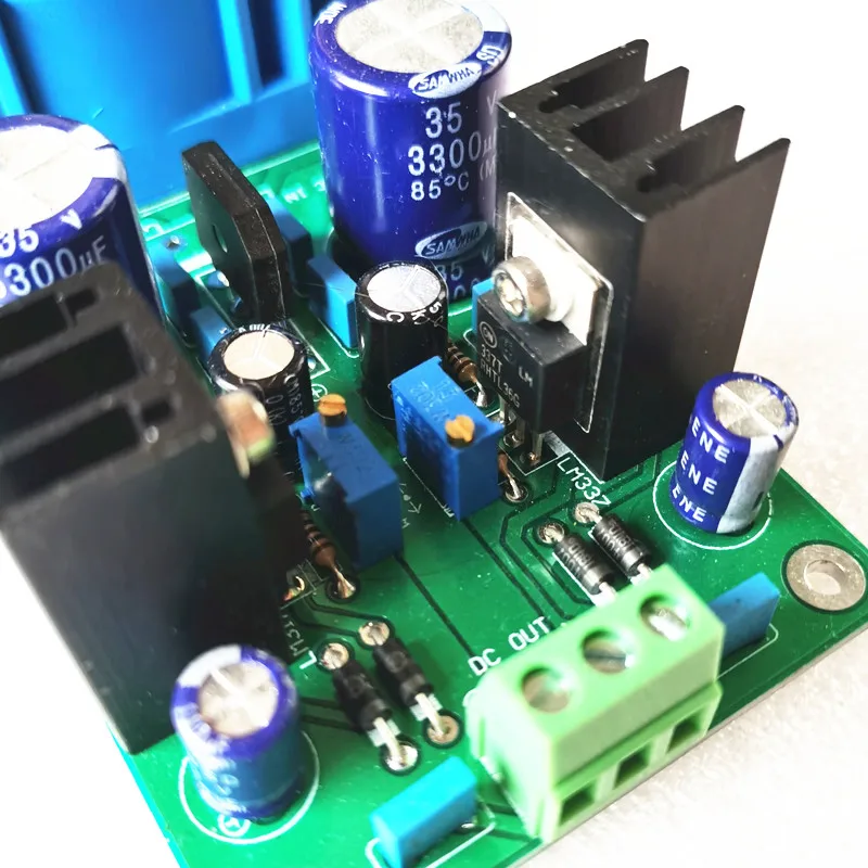 Fuente de alimentación preamplificador lm317 lm337, 15w, CC +-12V +-15V +-18V, voltaje de salida ajustable para preamplificador dac