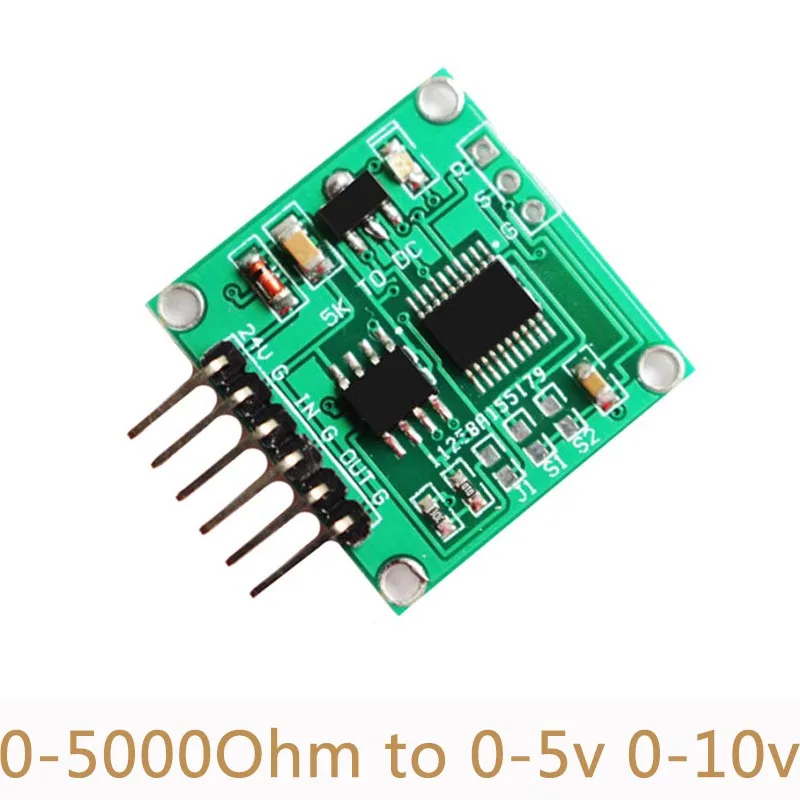 

Potentiometer Resistance To Voltage Module 0-5000 Ohm To 0-10V 0-5V Linear Transformation Transmitter Data Acquisition DIY